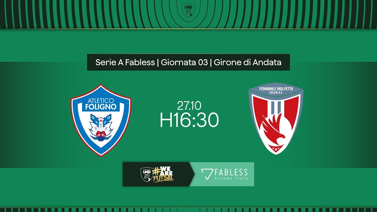 Atletico Foligno-Femminile Molfetta 1-3 | 3ª giornata | Serie A Fabless 2024/2025