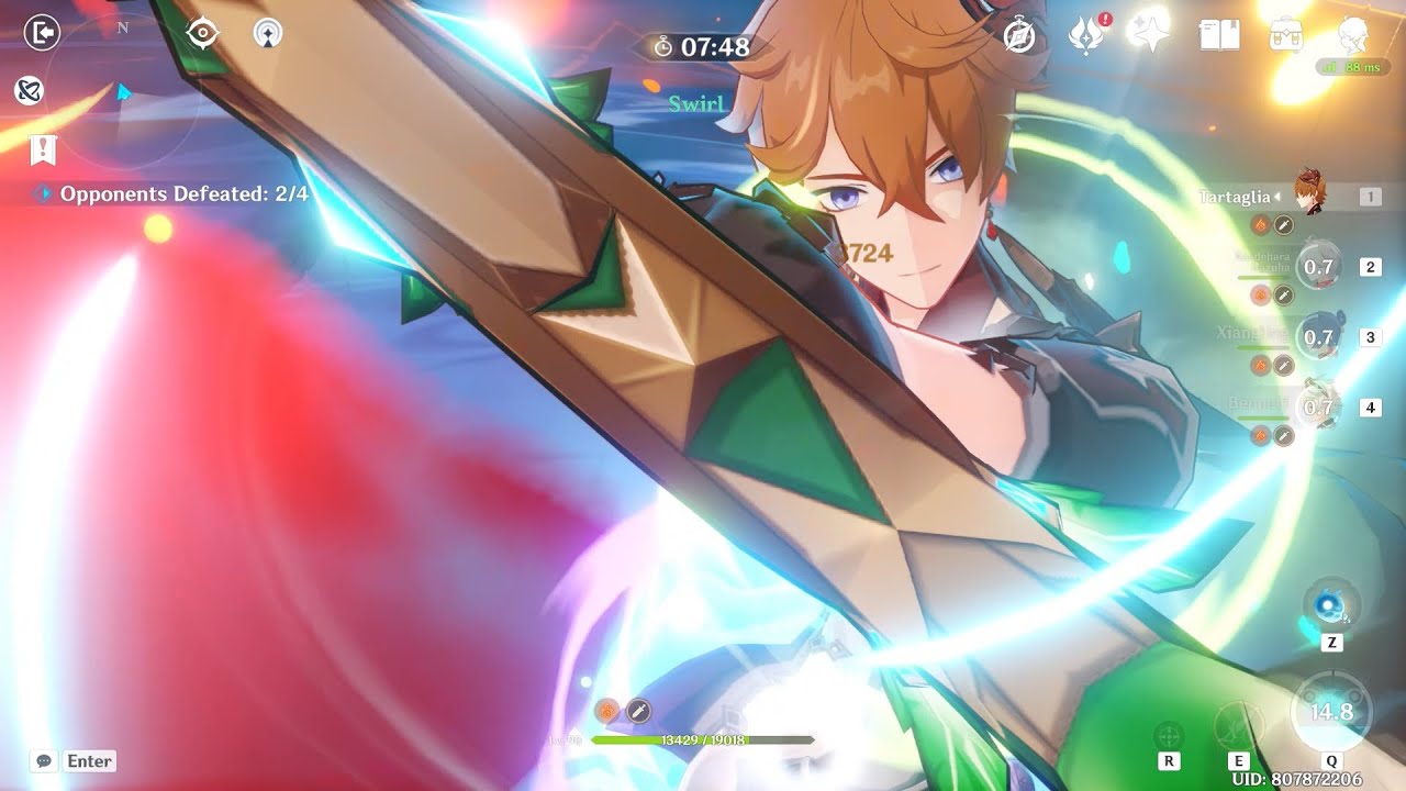 Quick Burst Childe - Kazuha Vaporize Team (Taishan Mansion)