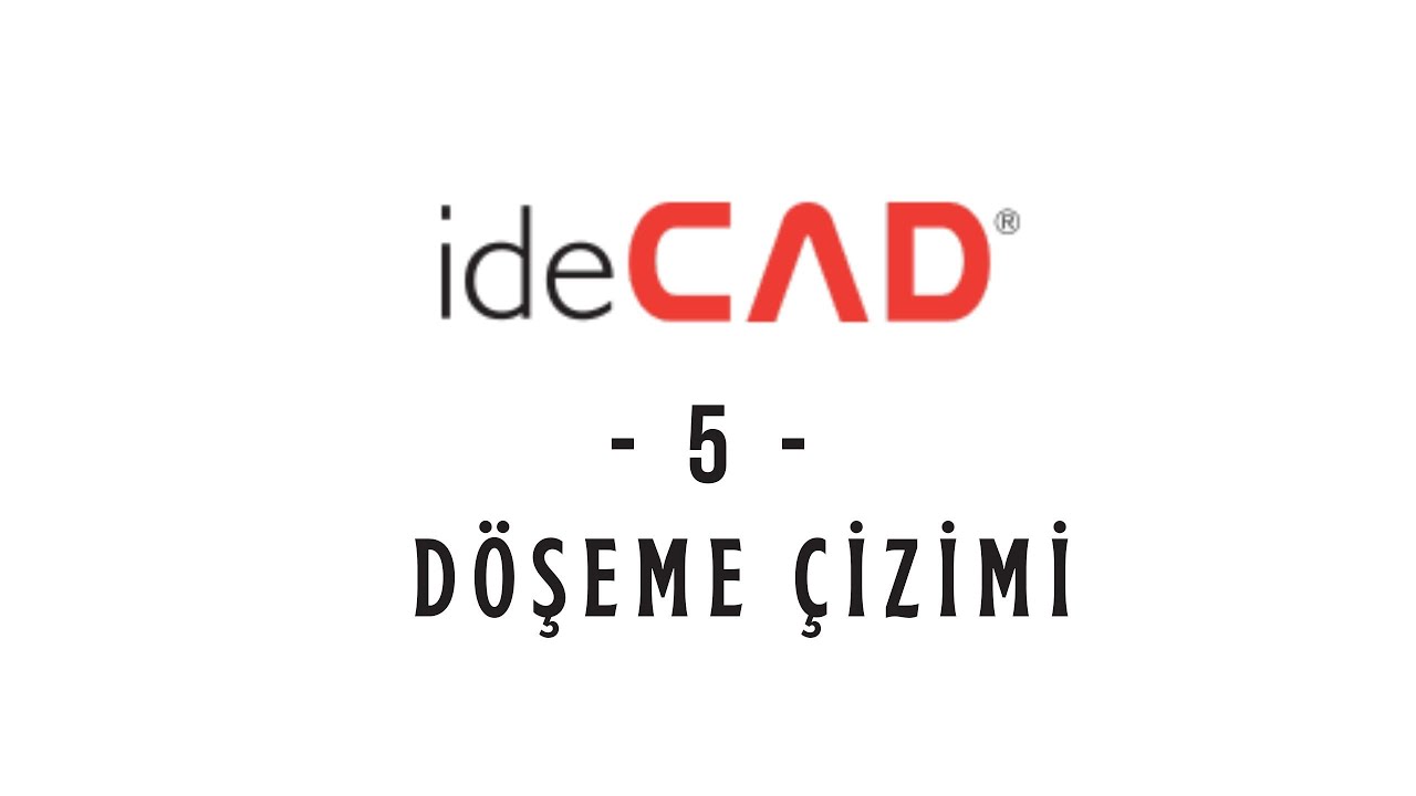 ideCAD Statik v10 #5 | Döşeme Çizimi