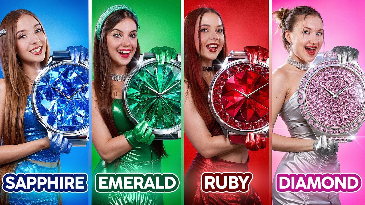 Emerald, Ruby, Diamond and Sapphire Girl! We Met a New Jewelry Girl