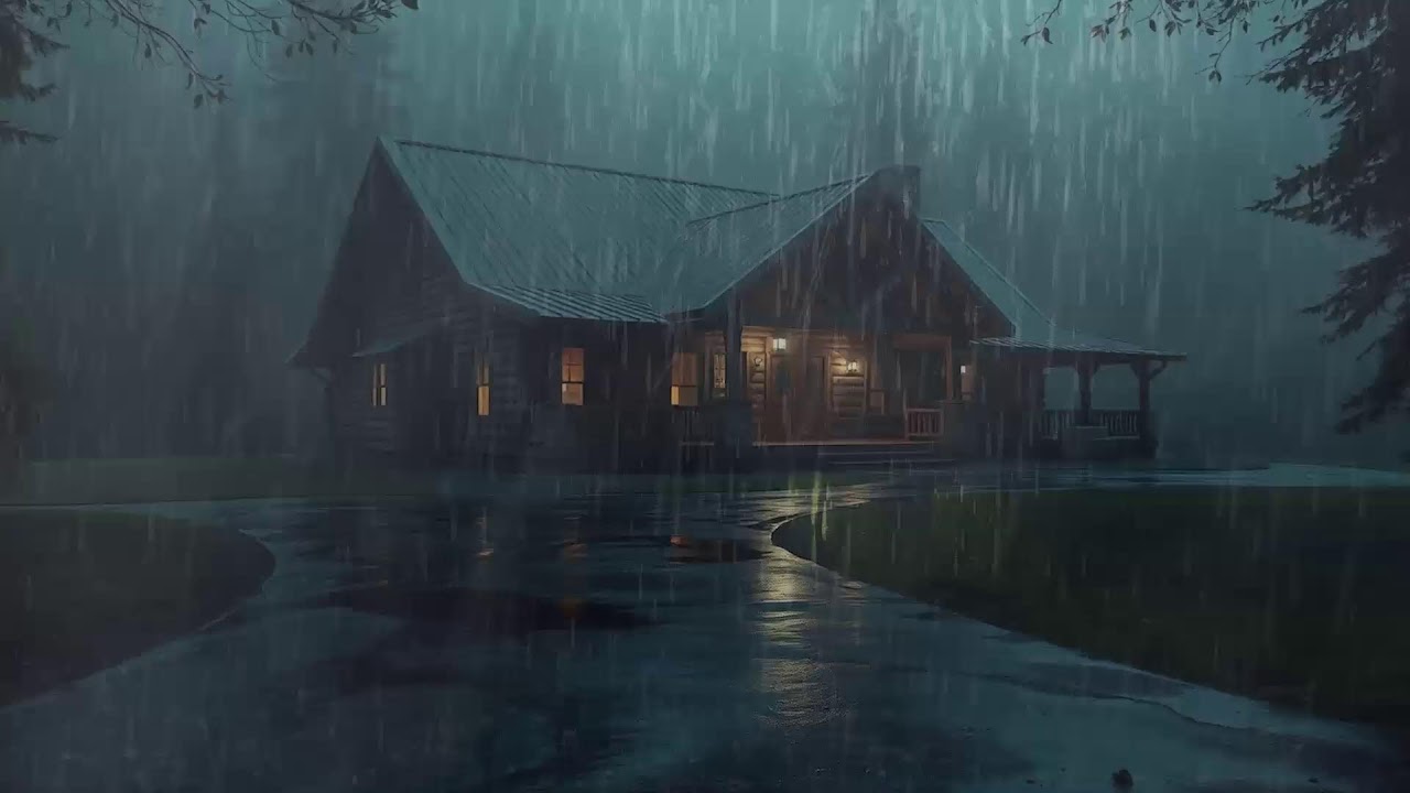 Fall Asleep With The Soothing Sounds Of Rain And Thunder | Rain Sounds For Sleeping ASMR