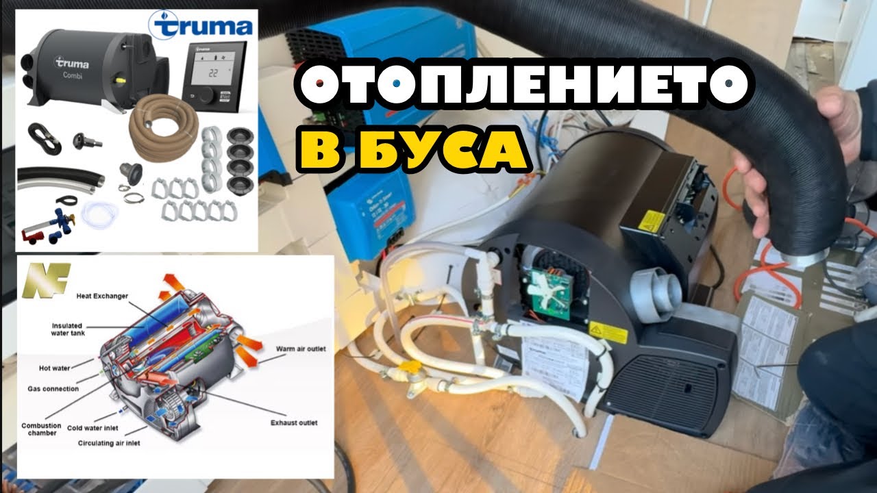 Отоплението в буса - печка с бойлер “Truma 4E” | Превръщам бус в кемпер