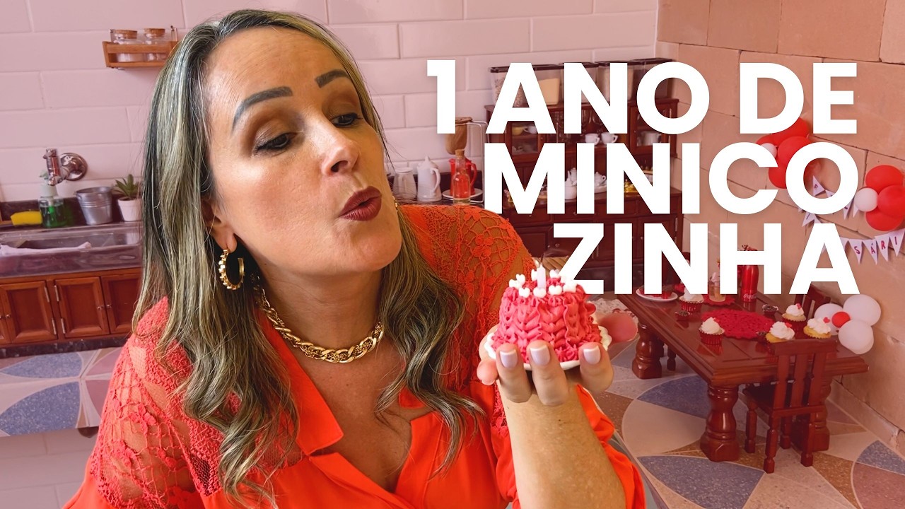 1 ANO DA MINICOZINHA 🎈🎂 | COMIDA EM MINIATURA | A MINICOZINHA