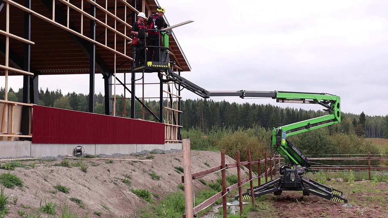 Leguan Lifts in action: L190 access platform at a construction site (2018)