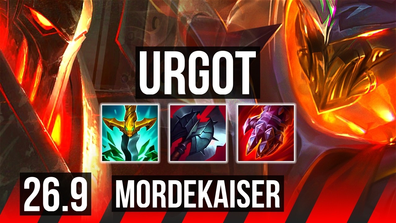 URGOT vs MORDEKAISER (TOP) | Good KDA: 15/1/3 | EUW Master | 26.9