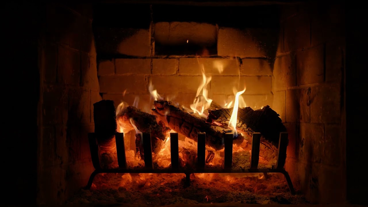 Cheerful Music Over A Crackling Fireplace 🔥