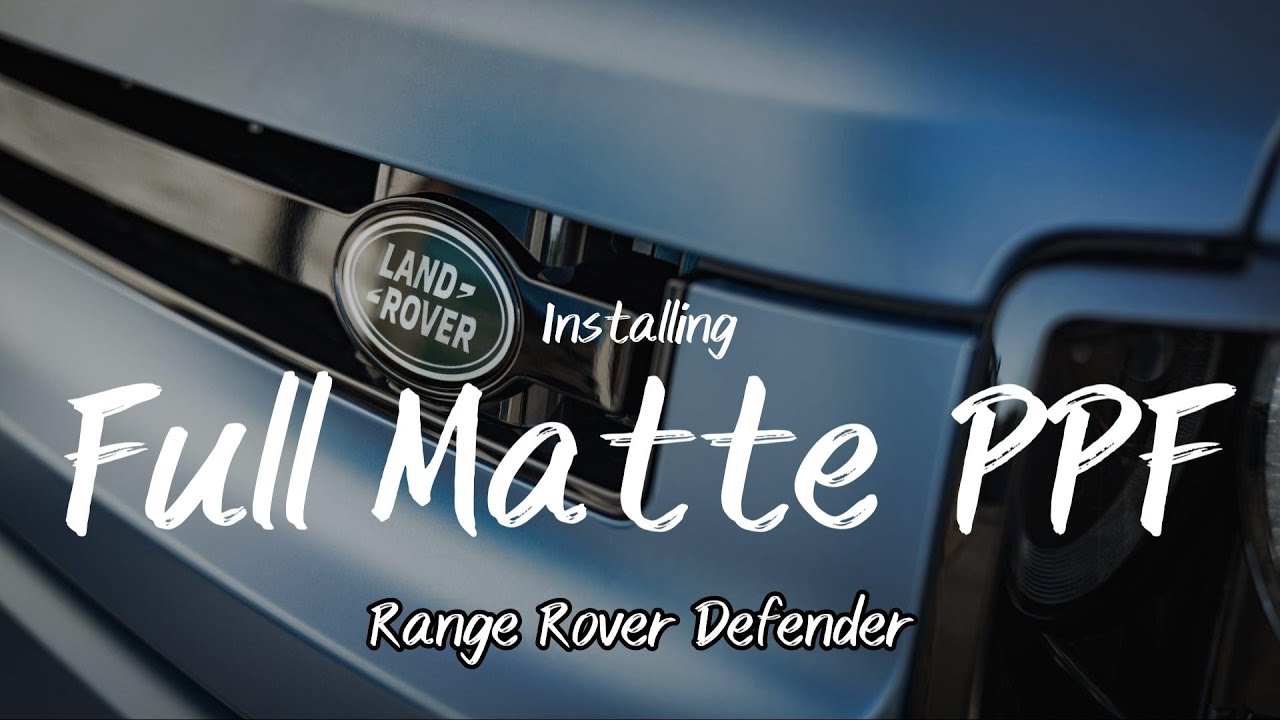 Индивидуальная матовая защитная пленка на совершенно новом Land Rover Defender