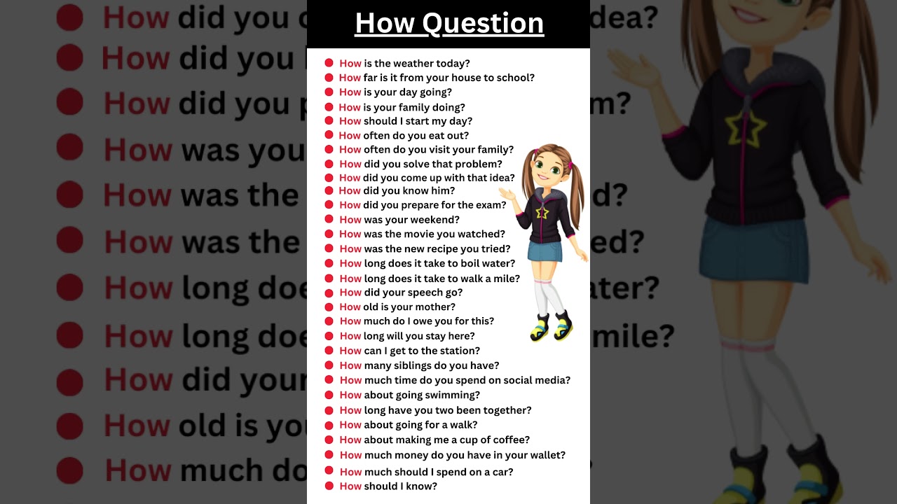 Questions with How #shorts #english