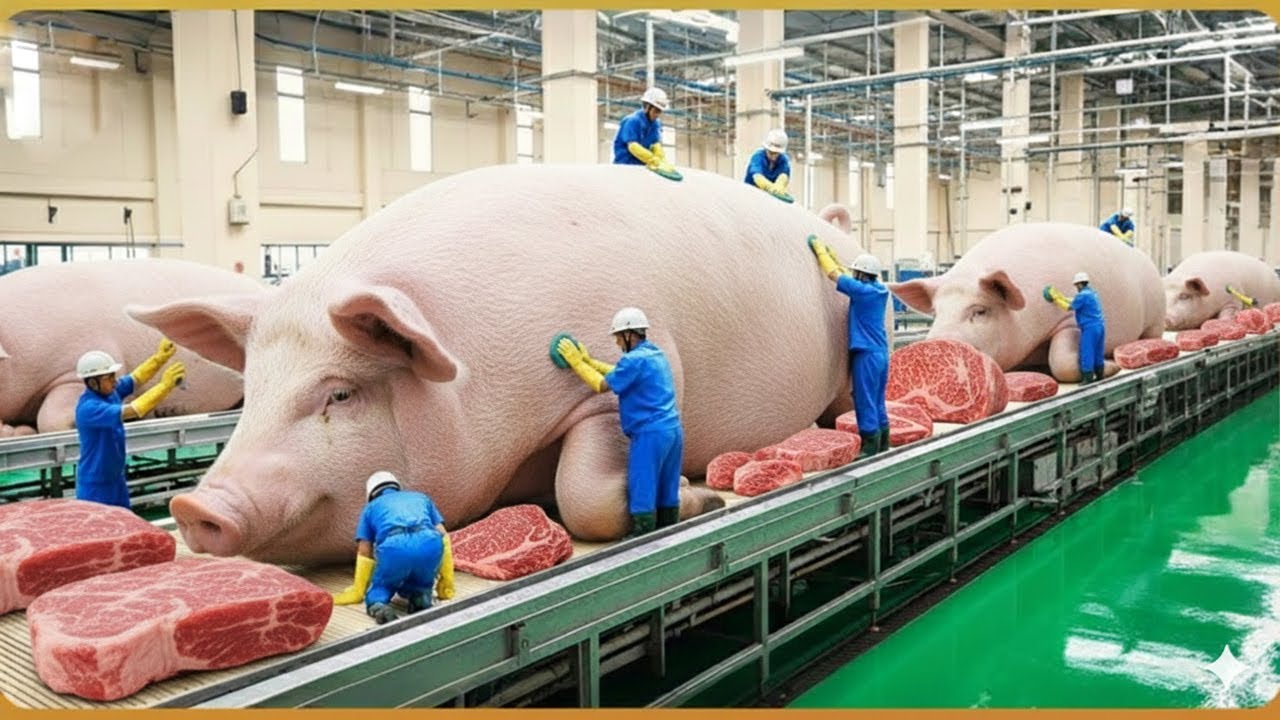 Inside the Modern Pork Factory | From Farm to Pork Products!
