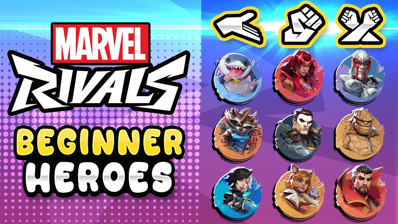 TOP 3 Beginner Heroes for EACH ROLE - Marvel Rivals Guide, Tips, & Tricks!