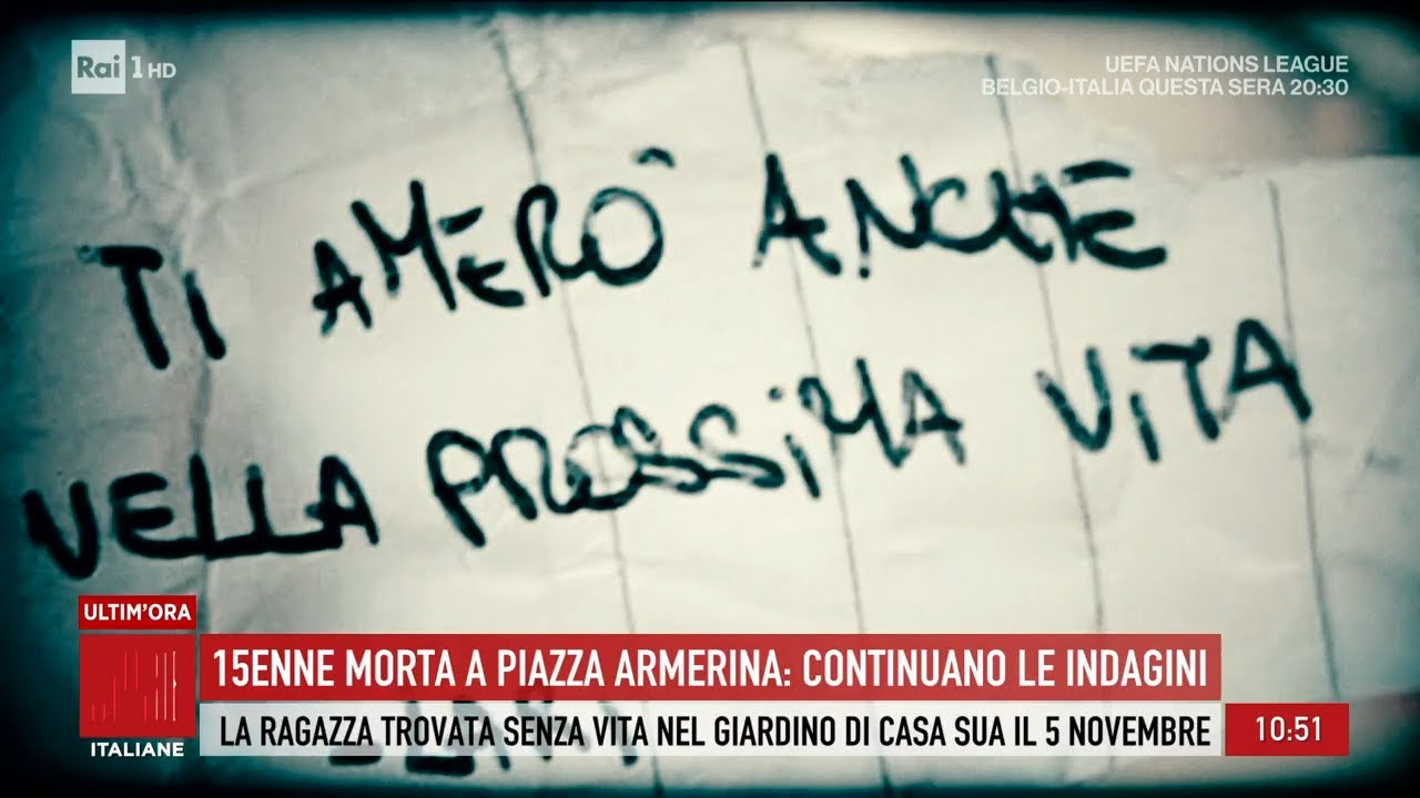 Morte di una 15enne a piazza armerina - Storie italiane 14/11/2024