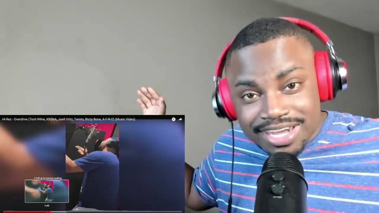 Hi-Rez - Overdrive (Tech N9ne, KR$NA, Joell Ortiz, Twista, Bizzy Bone, A-F-R-O) (REACTION)