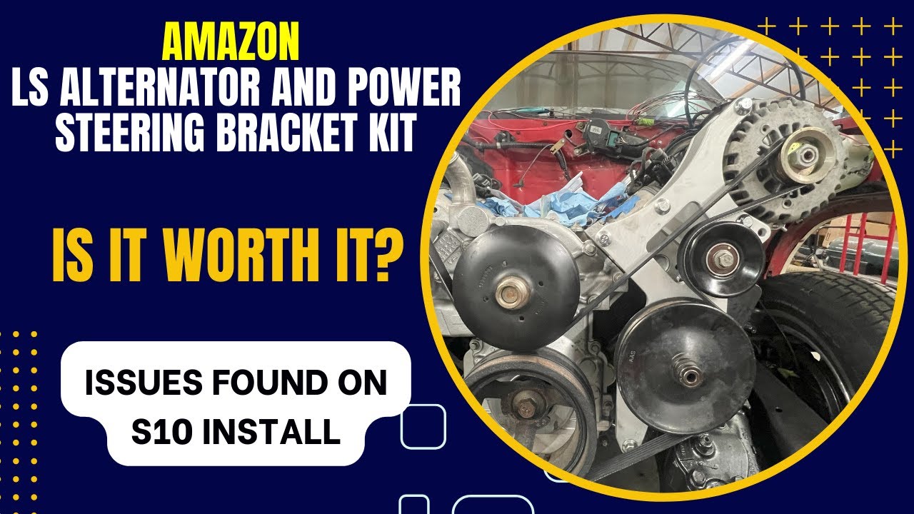 LS Swap Alternator and Power Steering Bracket Install