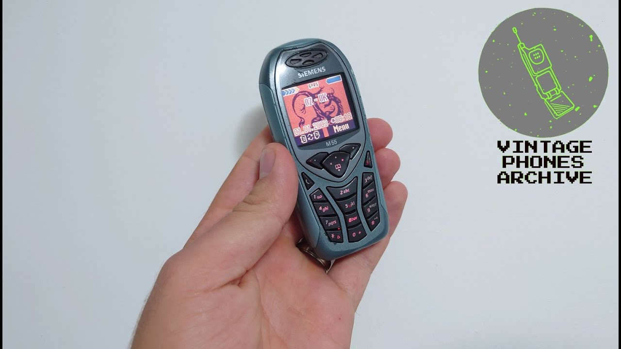 Siemens M55 Mobile phone menu browse, ringtones, games, wallpapers