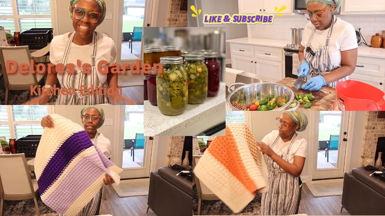 Preserving the Harvest - Making Raspberry & Peach Jam - Preserving Onions - Blueberry Ice Cubes