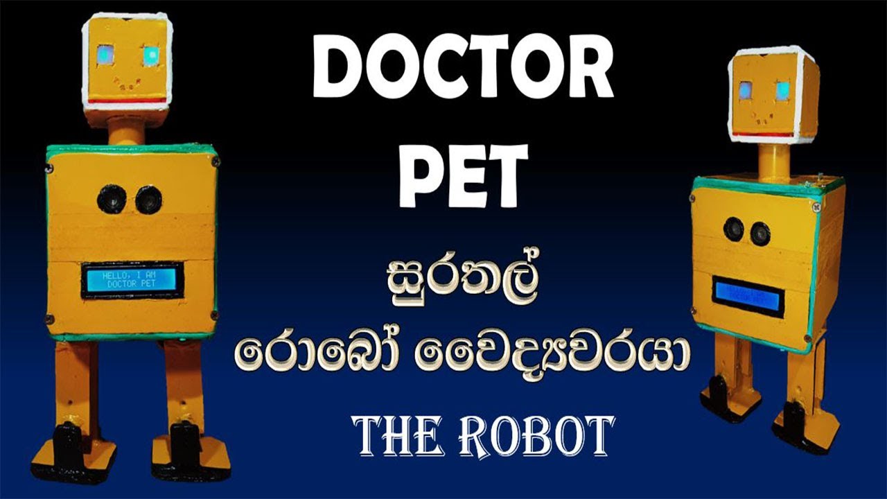 DOCTOR ROBOT| MEDICAL ROBOT| INTELLIGENT ROBOT| VOICE CONTROL ROBOT| DOCTOR PET ROBOT| sri pruthiwi