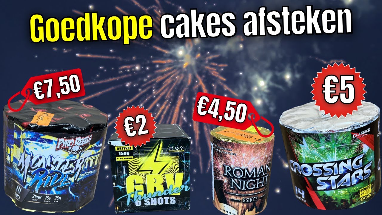 Goedkope cakes afsteken | Vuurwerk 2025