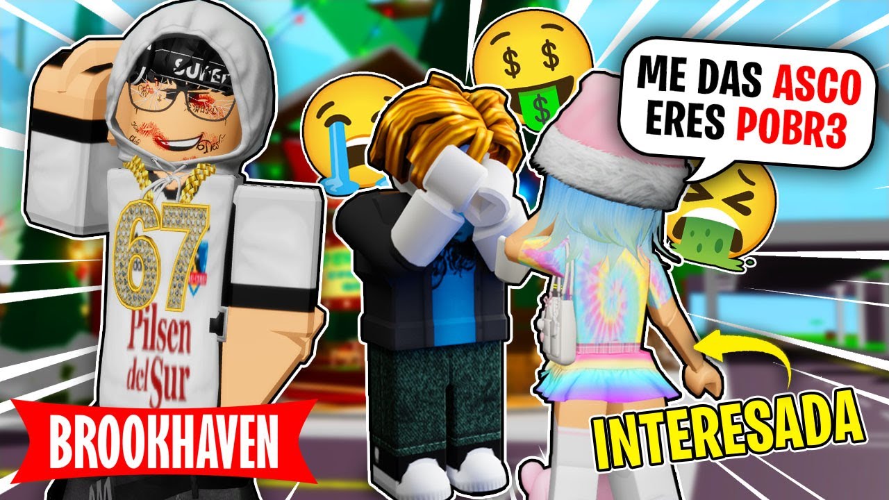 Me VESTI como PILCHERO 😈 PARA ENGAÑAR a una INTERESADA en BROOKHAVEN 🏡 - Roblox
