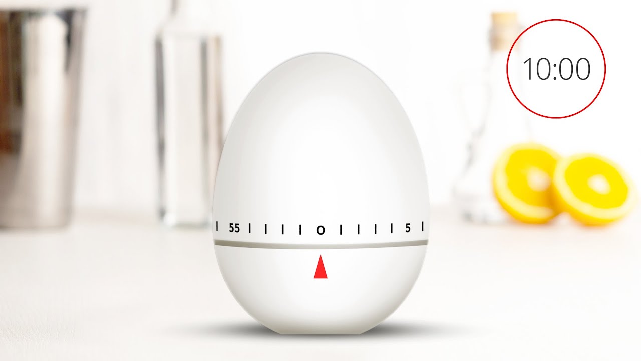 Egg Timer 10 Minutes 🐔 with chicken squawk alert