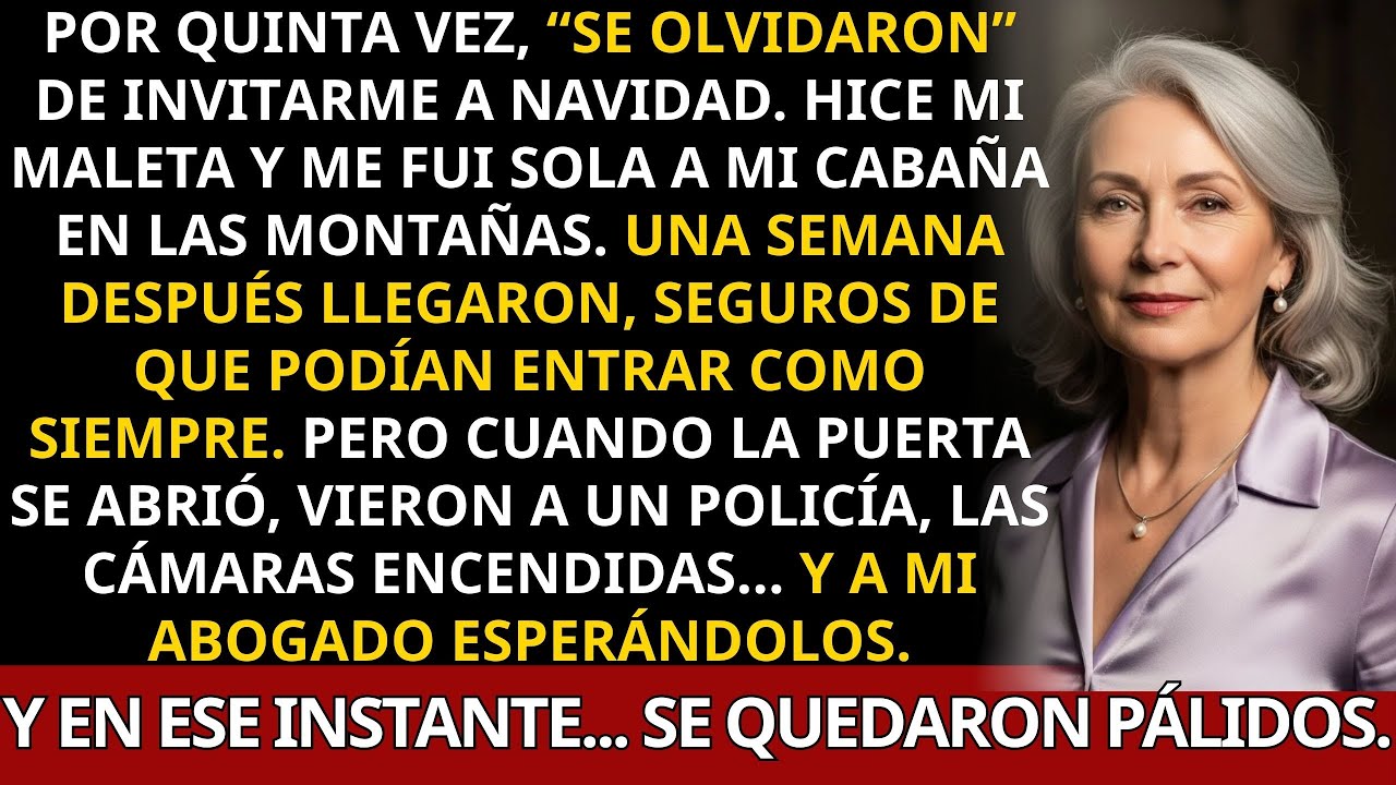 Mi familia me olvidó en Navidad… me aislé en mi cabaña, pero una semana después quisieron entrar...