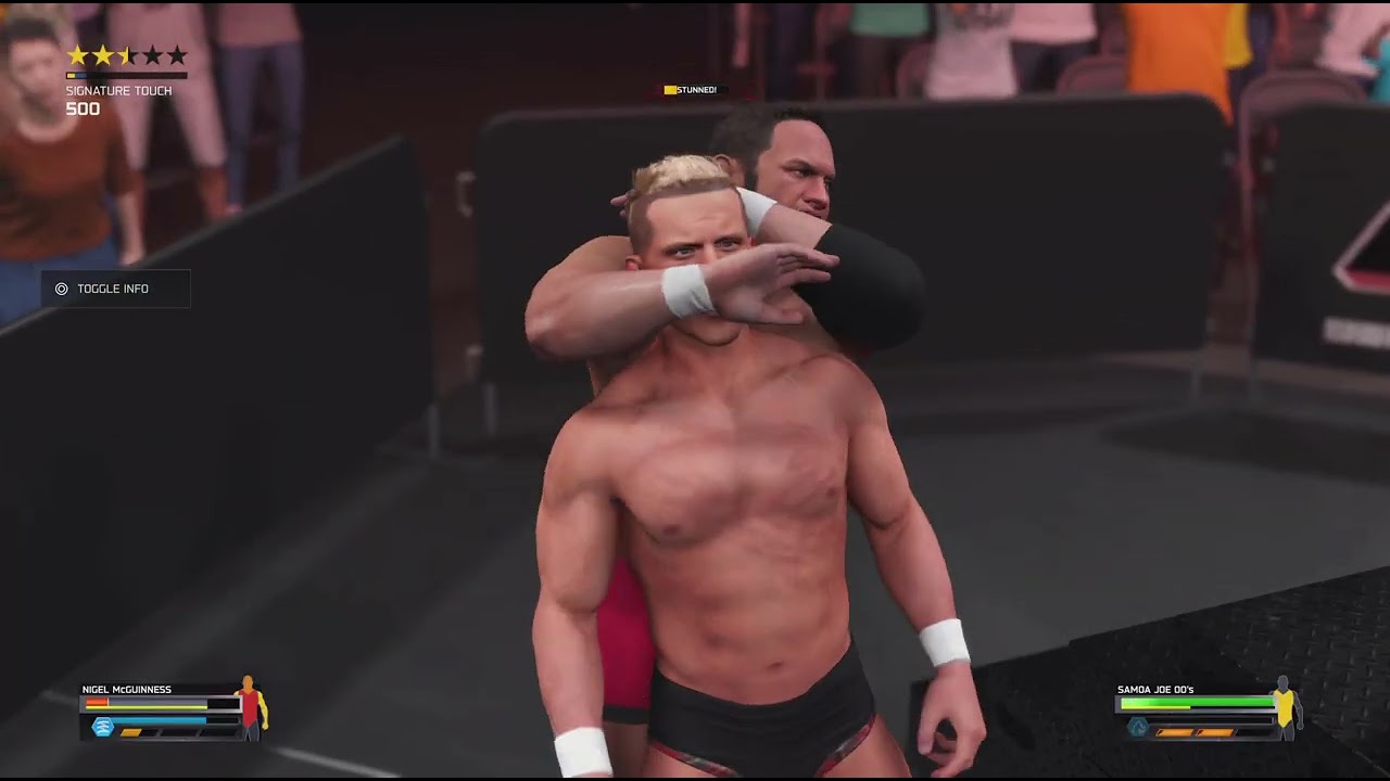 WWE 2K25 Nigel McGuinness vs Samoa Joe