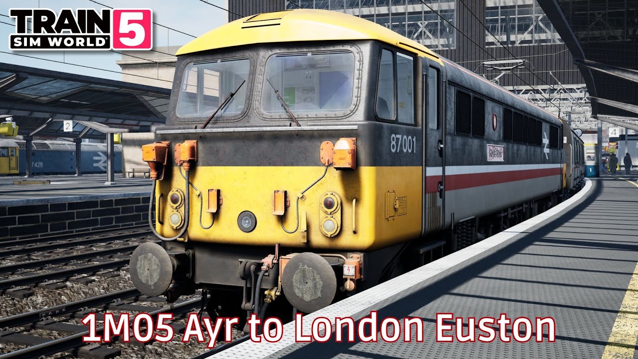 1M05 Ayr to London Euston - West Coast Main Line : Preston - Carlisle - Class 87 - #TrainSimWorld5