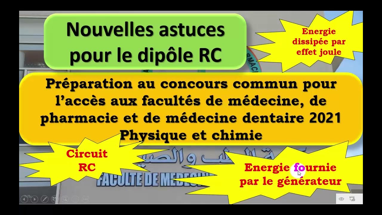 Nouvelles Astuces de Préparation des concours: Dipôle RC et Energie fournie par le générateur