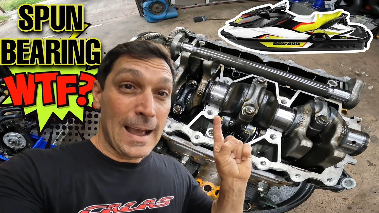 SeaDoo Wake 155  Engine Locked Due to Detonation +  Rotax 155 Motor Rebuild by Calas Performance