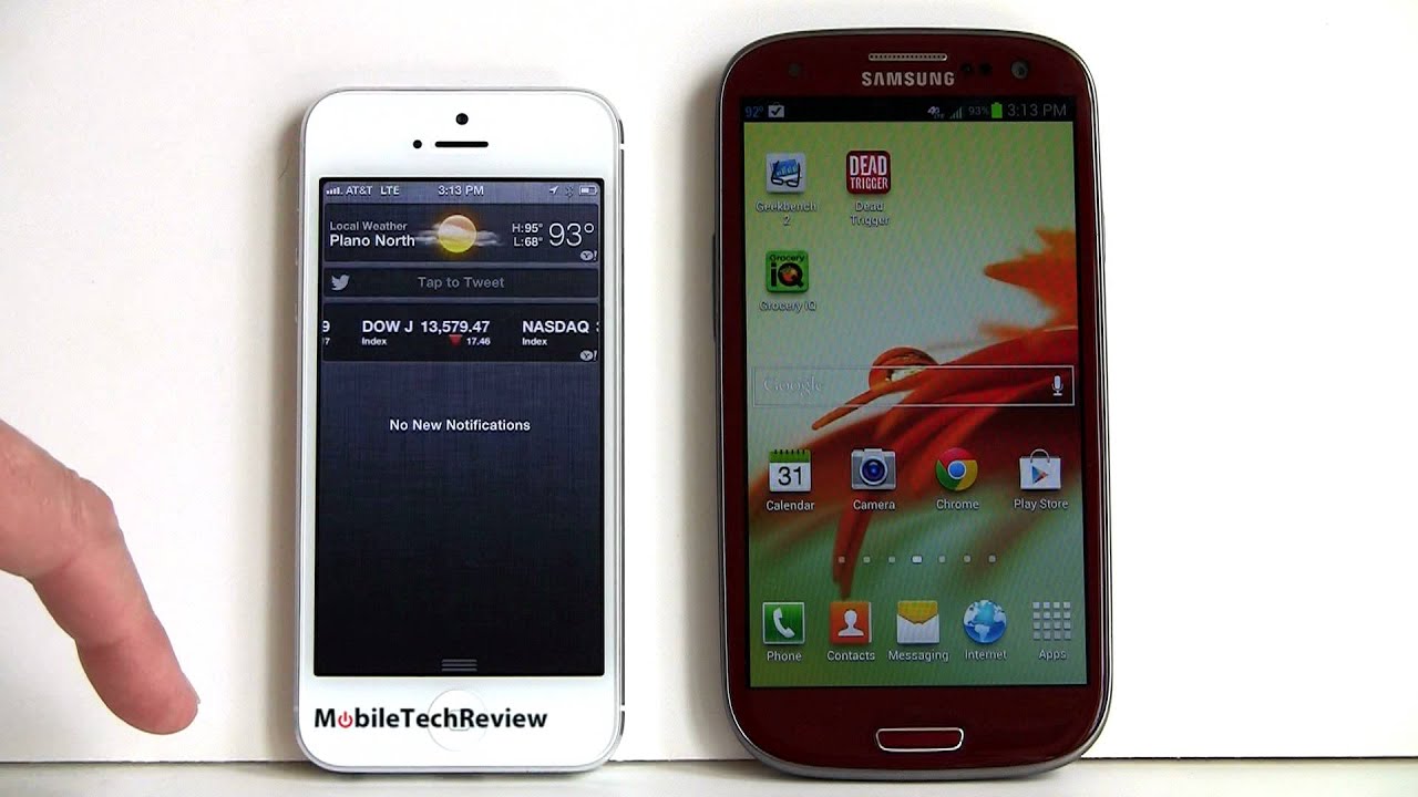 iPhone 5 vs Samsung Galaxy S III Comparison Smackdown
