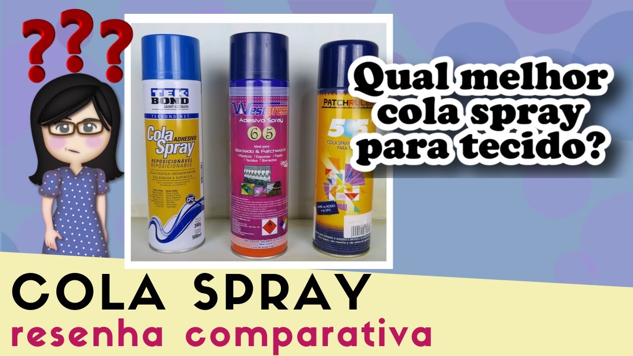 Cola spray temporária para tecido | Resenha comparativa de 3 marcas