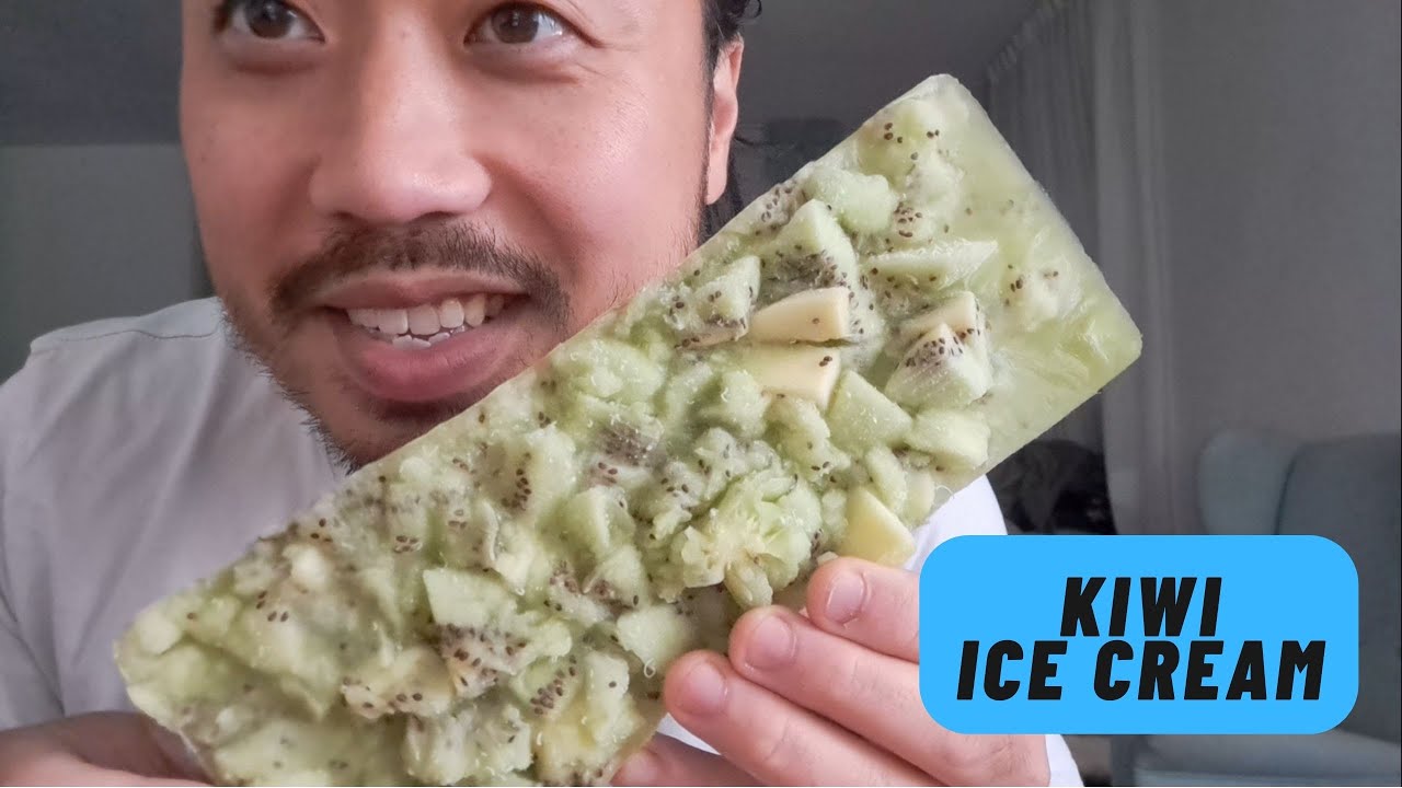 ASMR Kiwi Ice Cream Bar 🍡🍨🧊🥝 - Eating Sounds