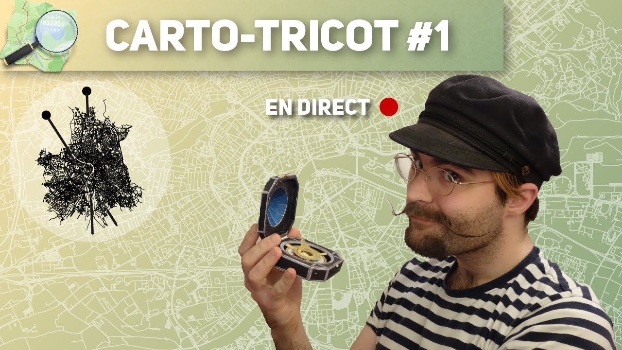 Carto-tricot #1 - Un p'tit bout de campagne bien mappé