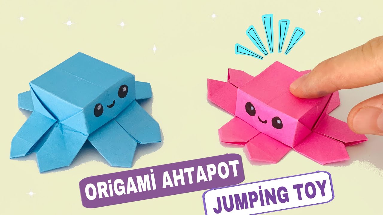 Изготовление осьминога из бумаги для оригами | Непоседа игрушки