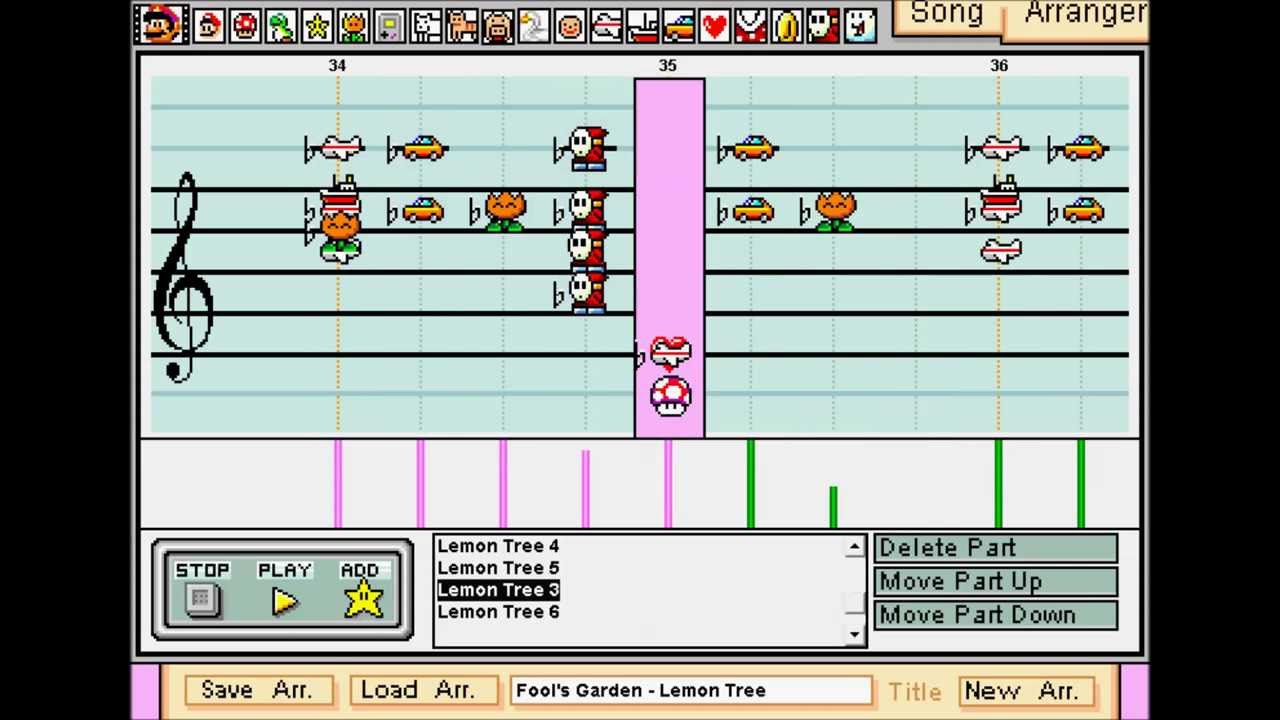 Fool's Garden - Lemon Tree - Mario Paint Composer