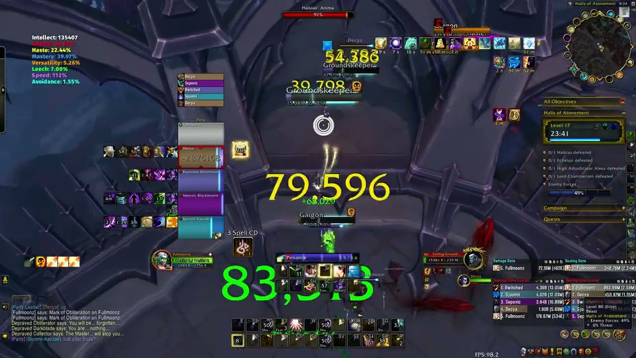 WOW TWW SEASON 3 - DISCIPLINE PRIEST - Halls of Atonement - MYTHIC +17