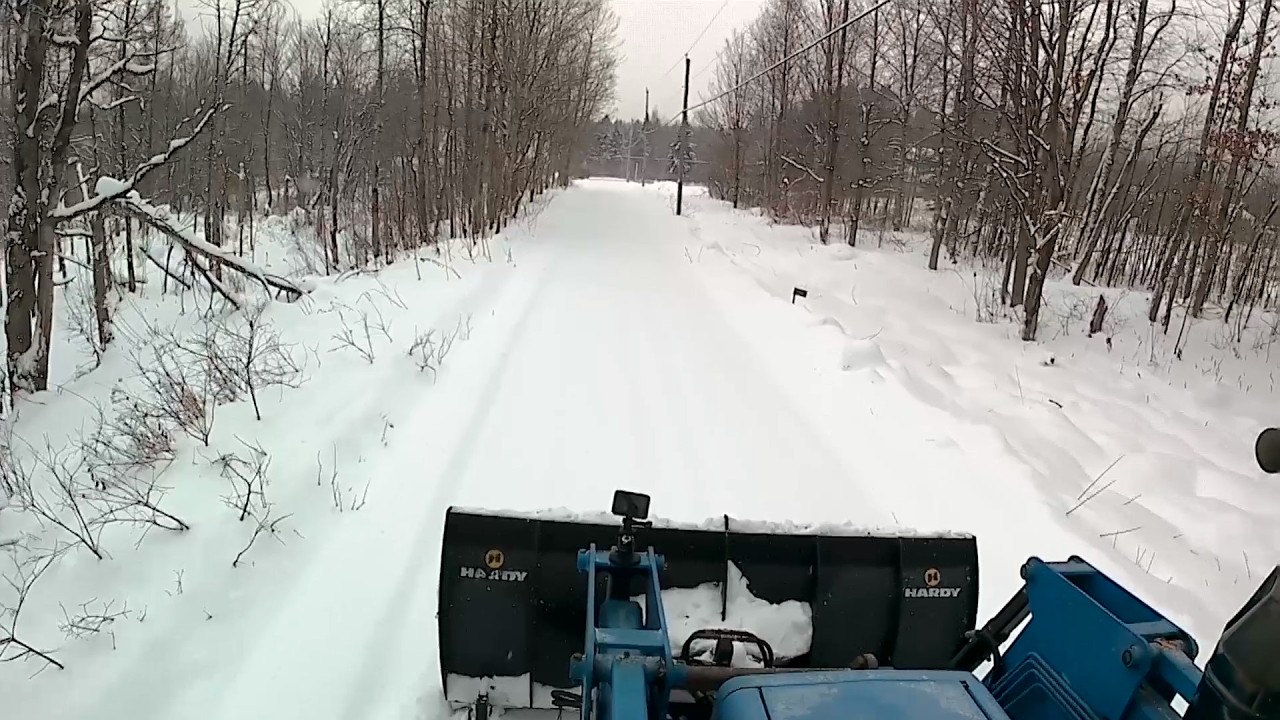 Snow Plowing the private road, have to keep it open during the snow storm