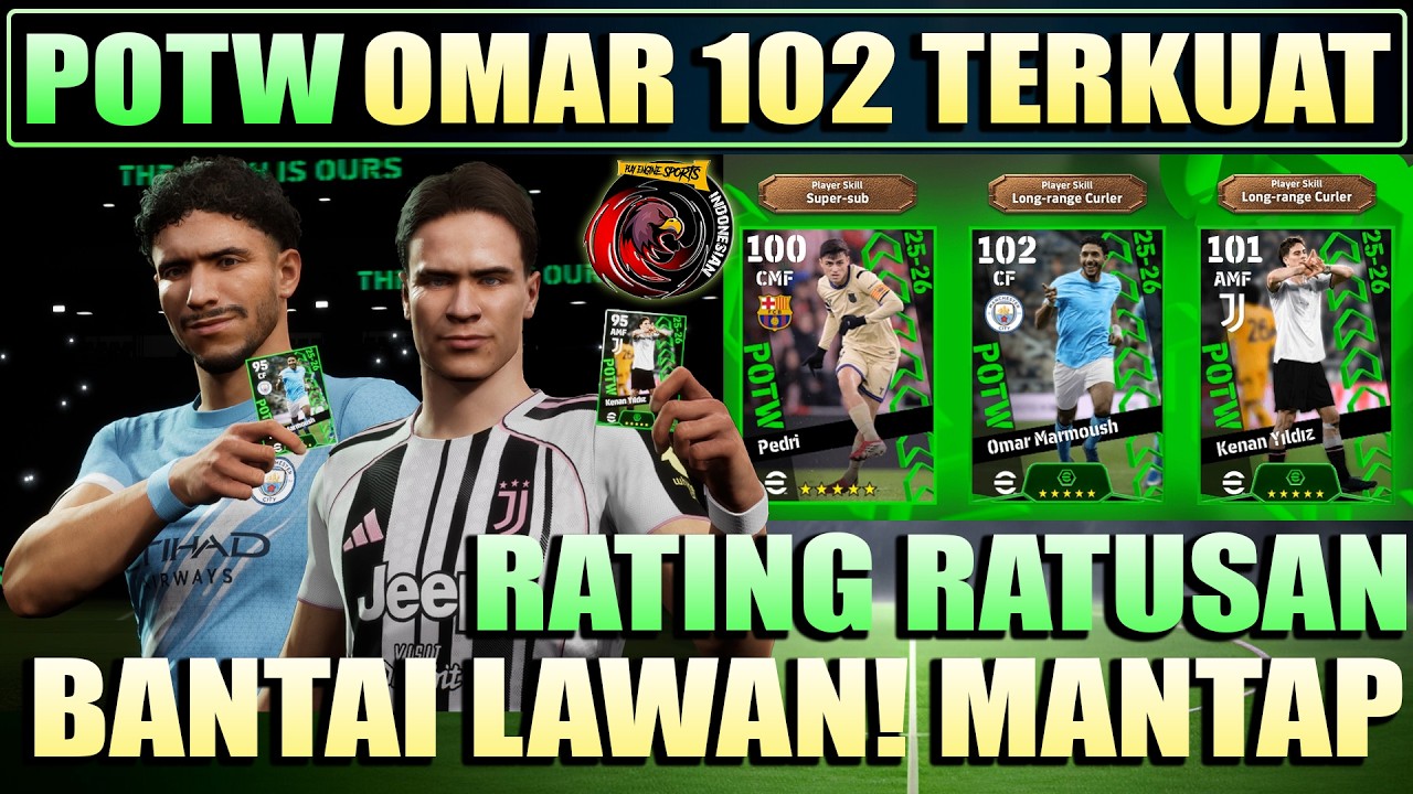 WOW POTW OMAR MARMOUSH 102, YILDIZ 101, PEDRI 100 !! BANTAI LAWAN DENGAN MUDAH! MANTAP BRO!
