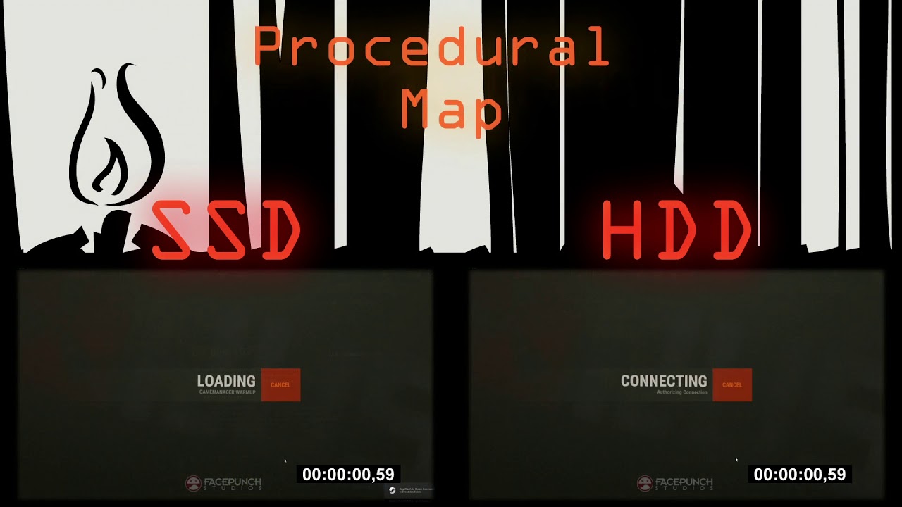 RUST SSD VS HDD loading