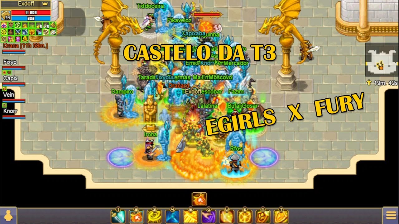 DEFESA DO CASTELO DA T3 - EGIRLS VS FURY - WARSPEAR ONLINE