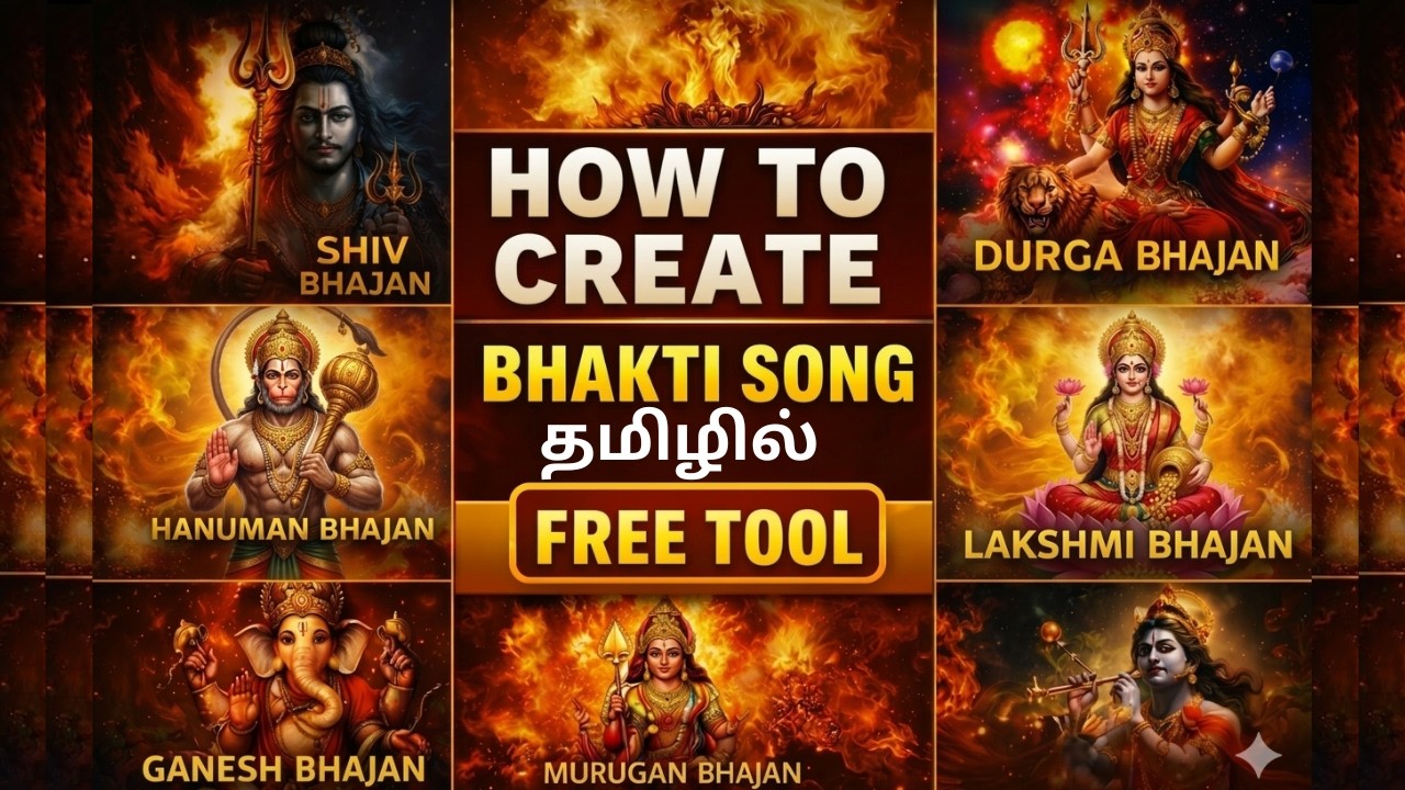 How to Create Bhakti Songs with AI (FREE Tool) | Full Tutorial In Tamil