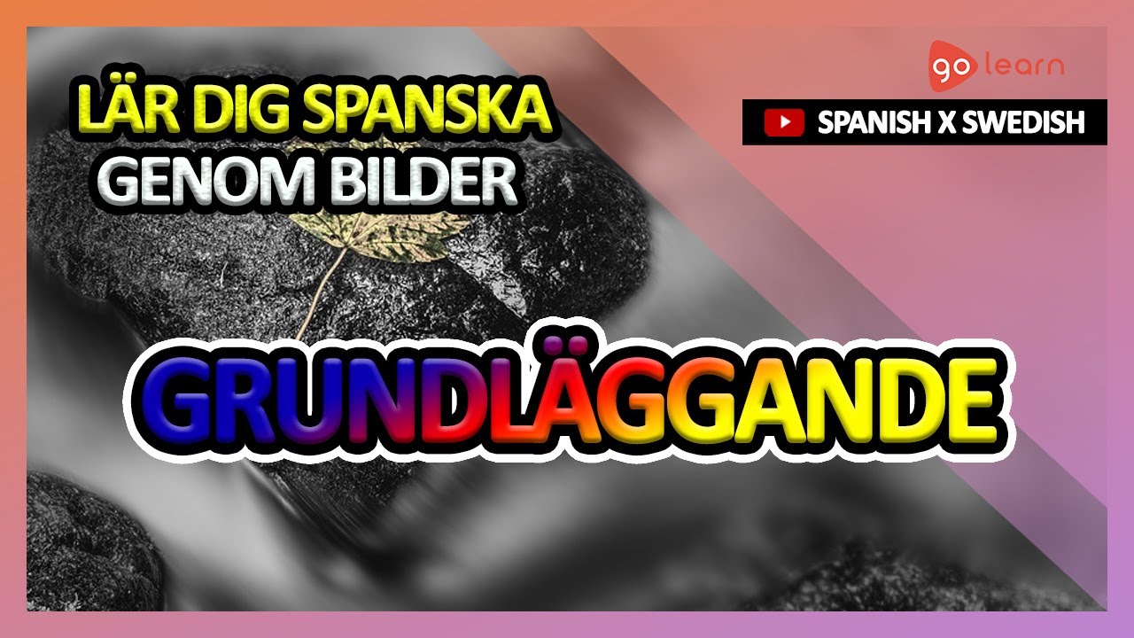 Lär Dig Spanska Genom Bilder |Spanska Ordförråd Grundläggande | Golearn