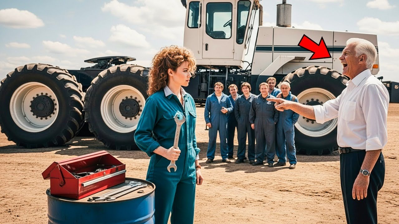 “¡ESTE BIG BUD NO TIENE SALVACIÓN!” — rió el millonario... pero la joven mecánica revivió el TRACTOR