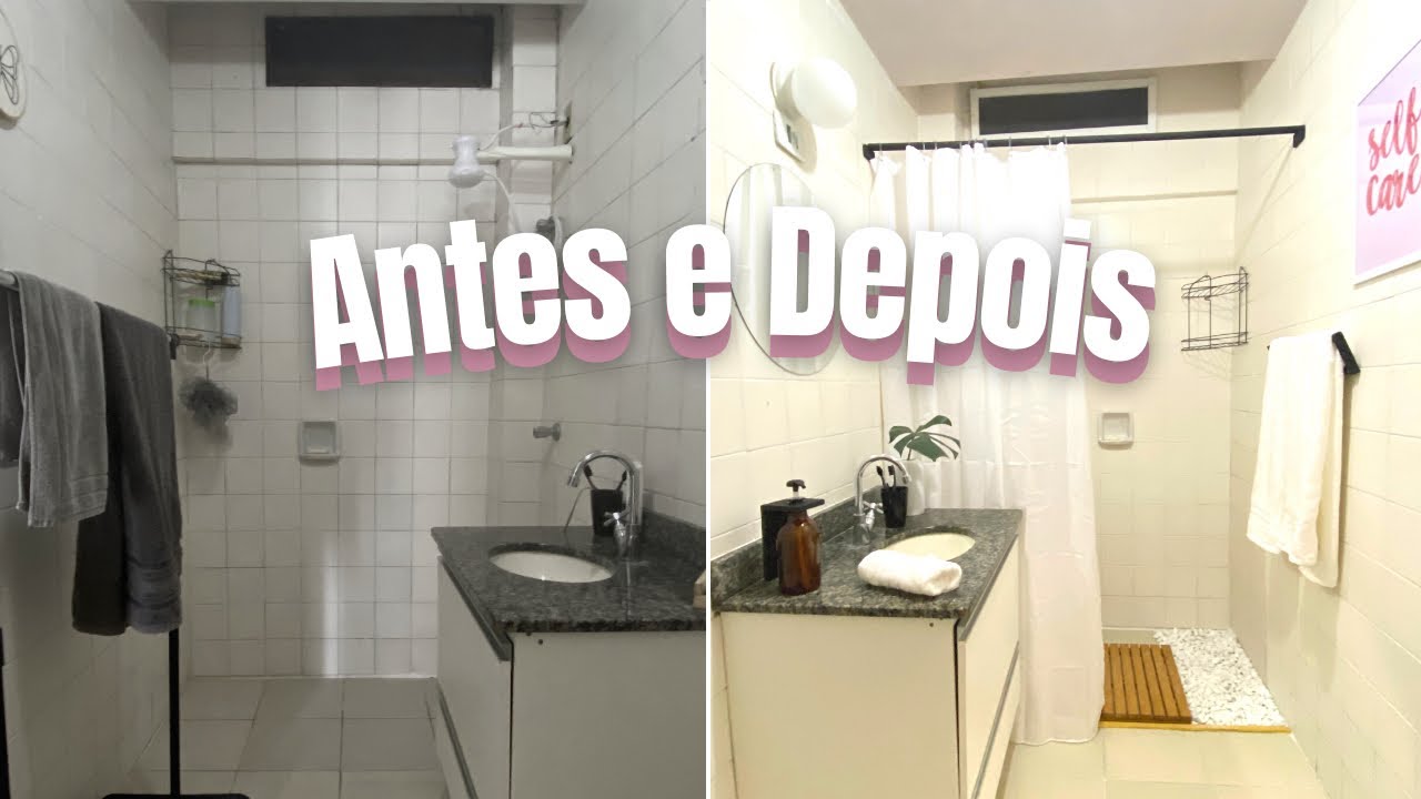 Surpreendente a forma como essa garota transformou o banheiro antigo da sua casa alugada