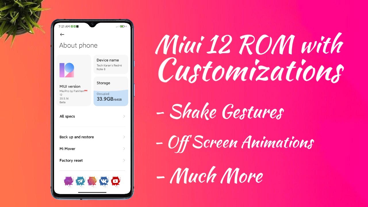Miui 12 ROM with Customizations...? MiNSE ROM for Redmi Note 8, Note 7...