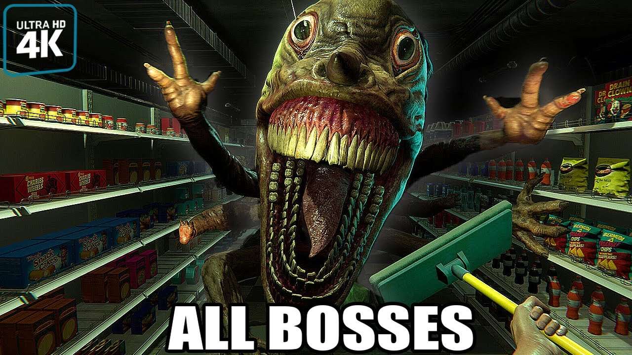 HELLMART - All Bosses + Jumpscares (Full Game) + Ending 4K 60FPS UHD PC