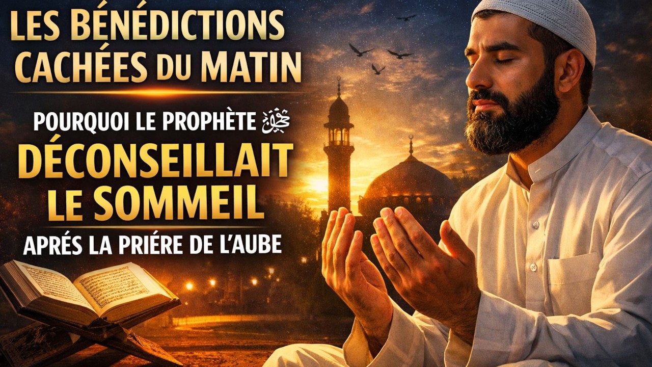 LES BÉNÉDICTIONS CACHÉES DU MATIN : POURQUOI LE PROPHÈTE ﷺ VALORISAIT L’ÉVEIL APRÈS L’AUBE