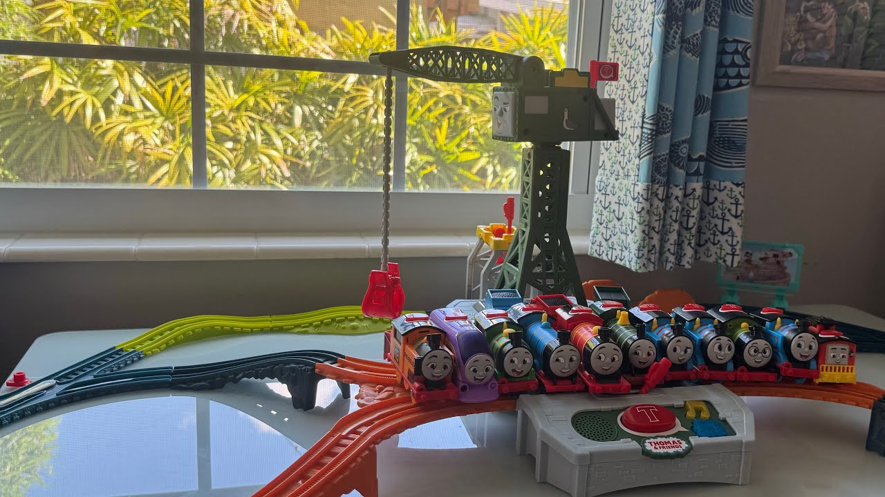 Talking Cranky Delivery Train Set Test Run