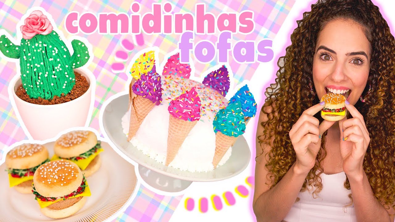 COMIDINHAS FOFAS: BOLOS CRIATIVOS E FÁCEIS | Paula Stephânia