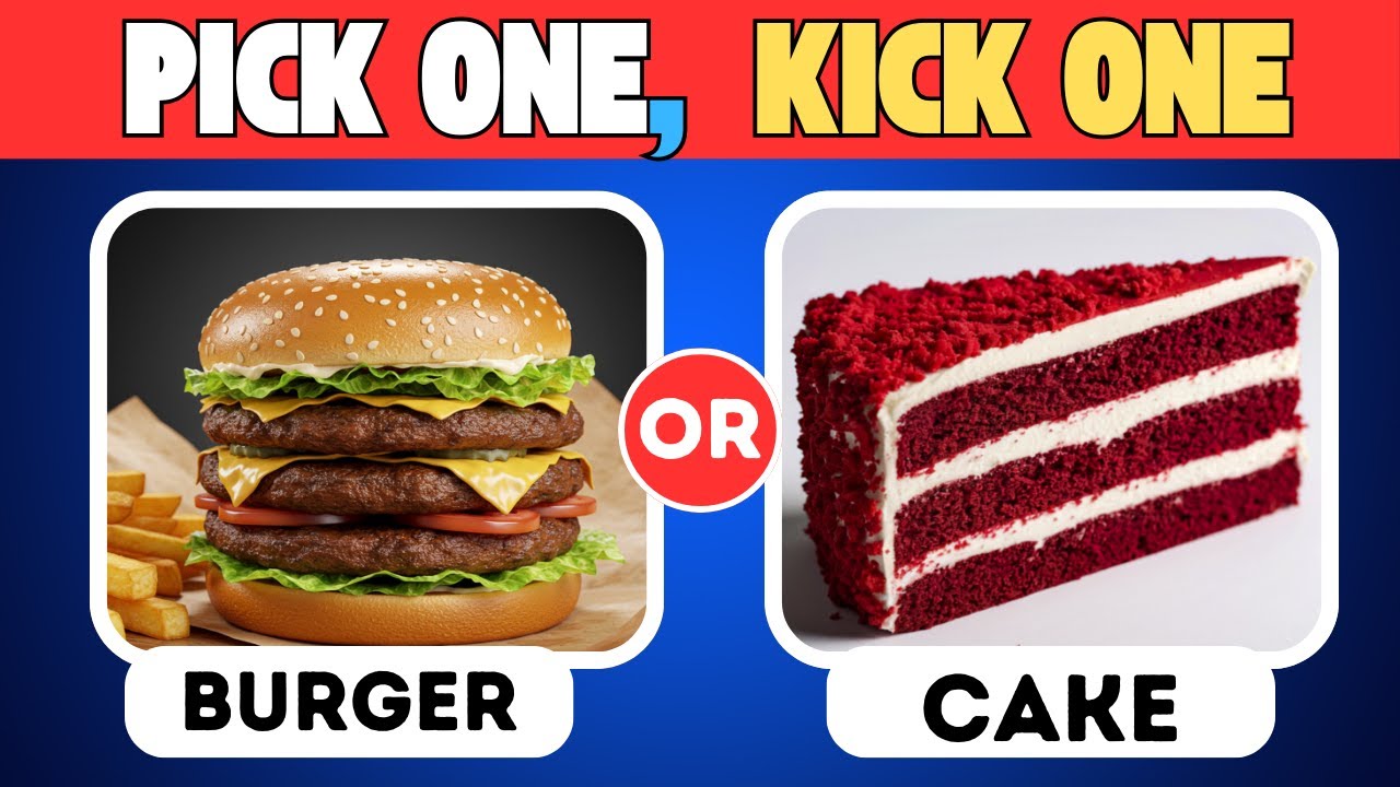 PICK One, Kick the Other | Junk Food Edition (IMPOSSIBLE CHOICES)