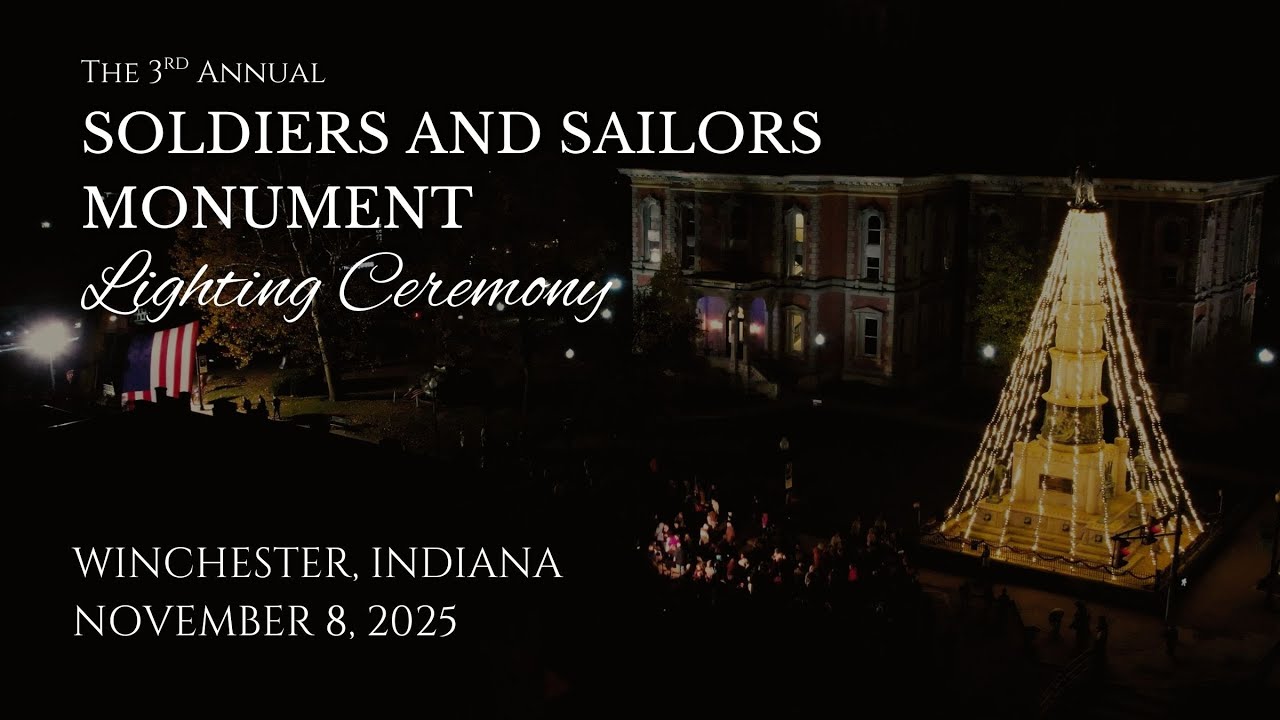 The 3rd Annual Soldiers and Sailors Monument Lighting Ceremony | Winchester, Indiana